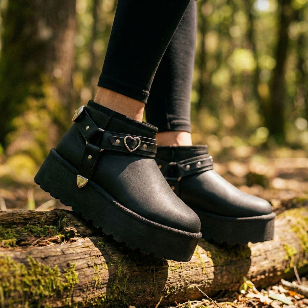 Pantubota E-Cuero Con Plataforma Chiporro Negro - Caja de 12 Pares
