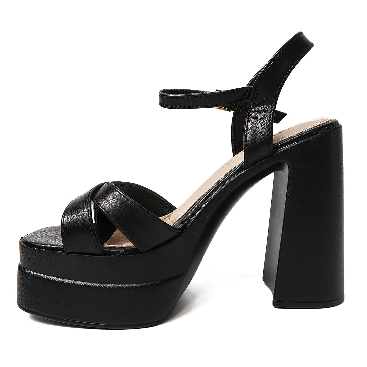 Sandalia Fiesta de Noche Taco Alto Negro - Caja de 8 Pares