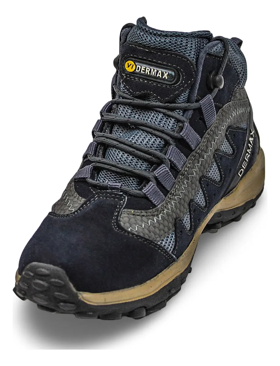 Zapatilla Impermeable Dermax Outdoor Cuero Hombre Trekking - Caja de 6 Pares