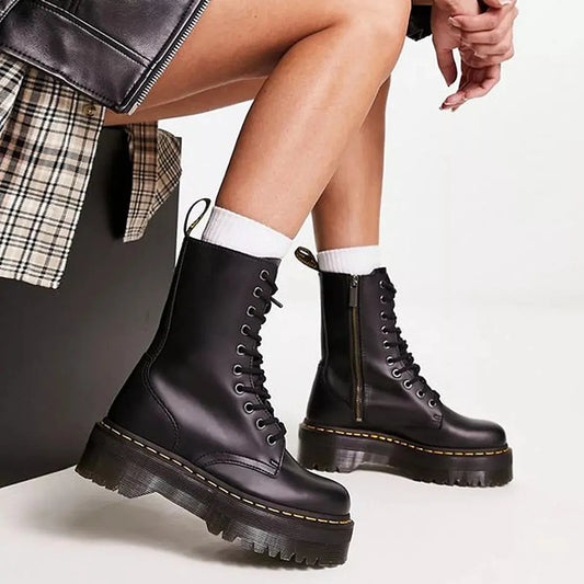 Bototo Alto Con Plataforma Mujer S10 Negro - Caja de 12 Pares