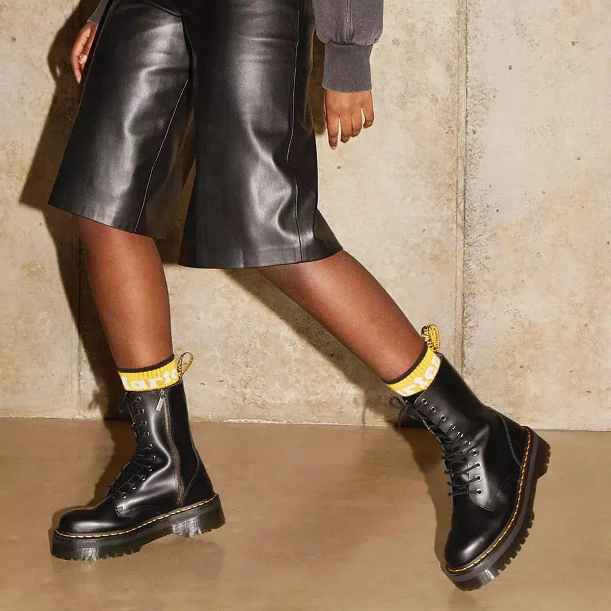 Bototo Alto Con Plataforma Mujer S10 Negro - Caja de 12 Pares