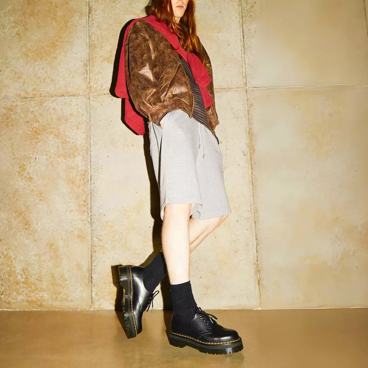 Zapatos Con Plataforma D. Martens Quad Smooth - Caja de 12 Pares
