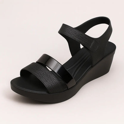 Sandalia Lazo Metálico Negra - Caja de 12 Pares