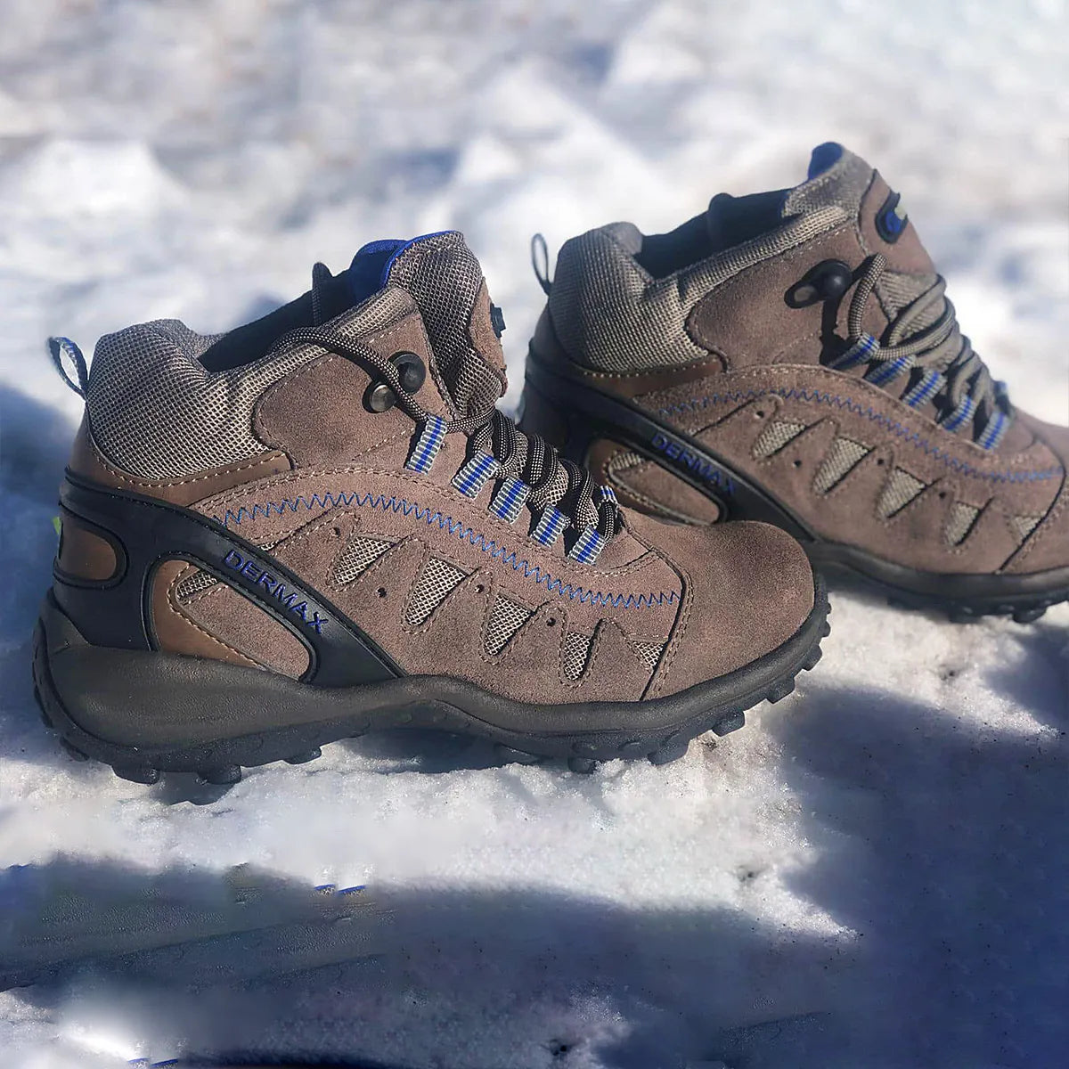 Zapatilla Impermeable Dermax Outdoor Cuero Hombre Trekking - Caja de 6 Pares