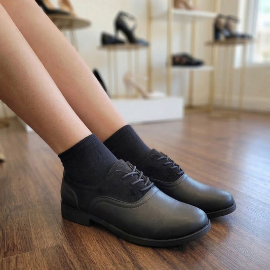 Mocasines Elegantes de Cuero Negro - Caja de 12 Pares