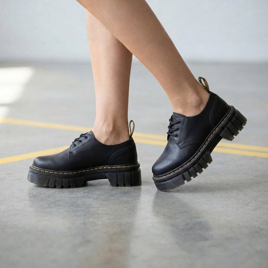 Zapatos Con Plataforma D. Martens Quad Smooth - Caja de 12 Pares