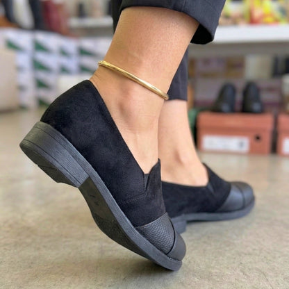 Mocasines Elegantes de Gamuza Negro - Caja de 12 Pares