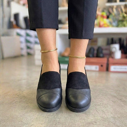 Mocasines Elegantes de Gamuza Negro - Caja de 12 Pares