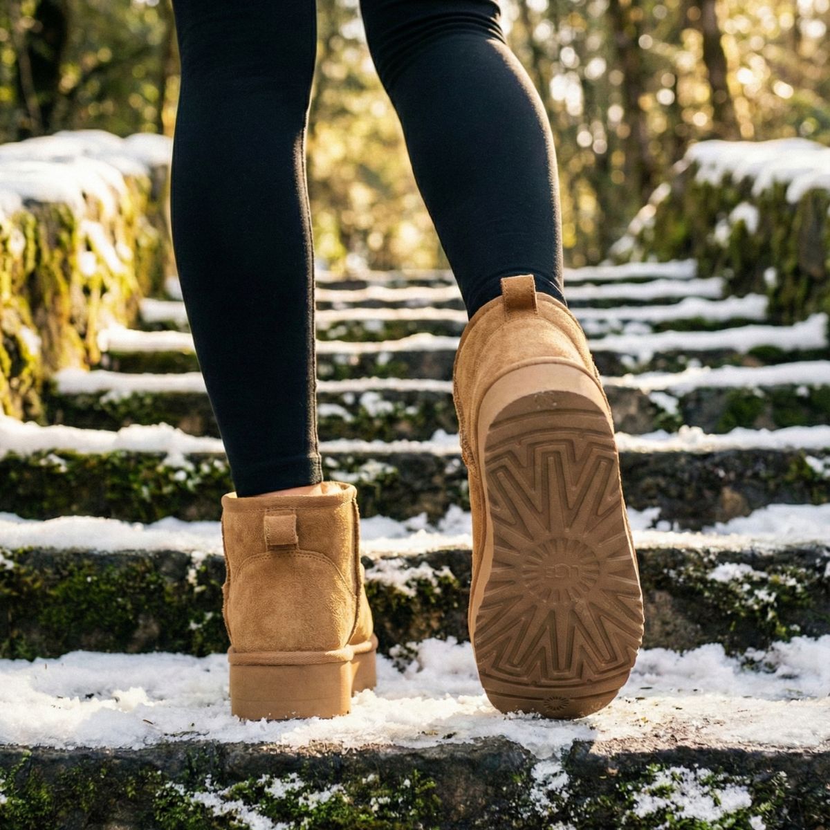Pantubota Gamuza Plataforma Chiporro Camel - Caja de 12 Pares