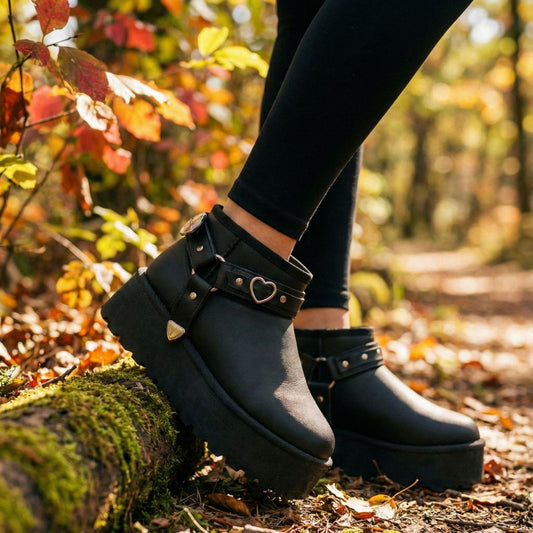 Pantubota E-Cuero Con Plataforma Chiporro Negro - Caja de 12 Pares
