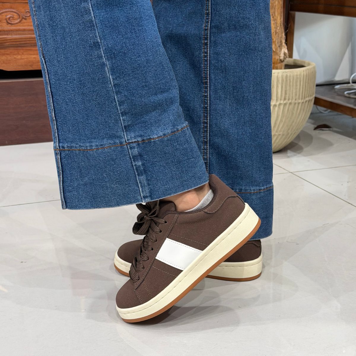 Zapatilla Café Deportiva Mujer Casual - Caja de 12 Pares